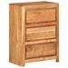 Armoire à tiroirs 55x33x75 cm bois d'acacia massif - Photo n°1