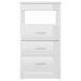 Armoire à tiroirs Blanc brillant 40x50x76 cm Bois d'ingénierie - Photo n°4