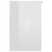 Armoire à tiroirs Blanc brillant 40x50x76 cm Bois d'ingénierie - Photo n°5