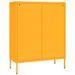 Armoire à tiroirs Jaune moutarde 80x35x101,5 cm Acier - Photo n°5