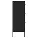 Armoire à tiroirs Noir 80x35x101,5 cm Acier - Photo n°4