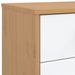 Armoire à tiroirs OLDEN blanc et marron bois de pin solide - Photo n°10