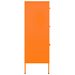 Armoire à tiroirs Orange 80x35x101,5 cm Acier - Photo n°6