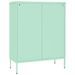 Armoire à tiroirs Vert menthe 80x35x101,5 cm Acier - Photo n°5