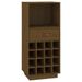 Armoire à vin Marron miel 45x34x100 cm Bois de pin massif - Photo n°2