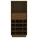 Armoire à vin Marron miel 45x34x100 cm Bois de pin massif - Photo n°5