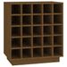 Armoire à vin Marron miel 55,5x34x61 cm Bois de pin massif - Photo n°2