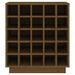 Armoire à vin Marron miel 55,5x34x61 cm Bois de pin massif - Photo n°5