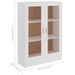 Armoire à vitrine Blanc 82,5x30,5x115 cm - Photo n°8