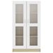Armoire à vitrine Blanc chêne sonoma 82,5x30,5x150 cm - Photo n°1