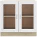 Armoire à vitrine Blanc chêne sonoma 82,5x30,5x80 cm - Photo n°1