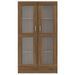 Armoire à vitrine Chêne brun 82,5x30,5x150 cm Bois d'ingénierie - Photo n°3