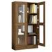 Armoire à vitrine Chêne brun 82,5x30,5x150 cm Bois d'ingénierie - Photo n°7