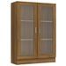 Armoire à vitrine Chêne marron 82,5x30,5x115cmBois d'ingénierie - Photo n°2