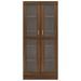 Armoire à vitrine Chêne marron 82,5x30,5x185,5cmBois ingénierie - Photo n°3