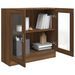 Armoire à vitrine Chêne marron 82,5x30,5x80cm Bois d'ingénierie - Photo n°7