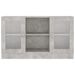 Armoire à vitrine Gris béton 120x30,5x70 cm - Photo n°1