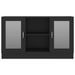 Armoire à vitrine Noir 120x30,5x70 cm - Photo n°1