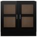 Armoire à vitrine Noir brillant 82,5x30,5x80 cm - Photo n°1