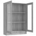 Armoire à vitrine Sonoma gris 82,5x30,5x115cm Bois d'ingénierie - Photo n°5