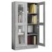 Armoire à vitrine Sonoma gris 82,5x30,5x150cm Bois d'ingénierie - Photo n°7