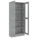 Armoire à vitrine Sonoma gris 82,5x30,5x185,5cm Bois ingénierie - Photo n°5