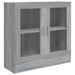 Armoire à vitrine Sonoma gris 82,5x30,5x80 cm Bois d'ingénierie - Photo n°2