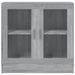 Armoire à vitrine Sonoma gris 82,5x30,5x80 cm Bois d'ingénierie - Photo n°3