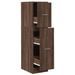 Armoire apothicaire chêne marron 30x41x118 cm bois d'ingénierie - Photo n°2