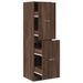 Armoire apothicaire chêne marron 40x41x144,5 cm bois ingénierie - Photo n°2