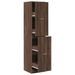 Armoire apothicaire chêne marron 40x41x174,5 cm bois ingénierie - Photo n°2