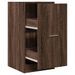 Armoire apothicaire chêne marron 40x41x77,5cm bois d'ingénierie - Photo n°2