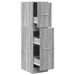 Armoire apothicaire sonoma gris 30x41x118 cm bois d'ingénierie - Photo n°2