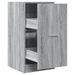 Armoire apothicaire sonoma gris 40x41x77,5 cm bois d'ingénierie - Photo n°2