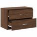 Armoire avec 2 tiroirs chêne marron 60x31x40 cm bois ingénierie - Photo n°5