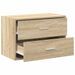 Armoire avec 2 tiroirs chêne sonoma 60x31x40 cm bois ingénierie - Photo n°5