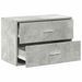 Armoire avec 2 tiroirs gris béton 60x31x40 cm bois d'ingénierie - Photo n°5