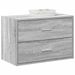Armoire avec 2 tiroirs sonoma gris 60x31x40cm bois d'ingénierie - Photo n°1