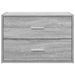 Armoire avec 2 tiroirs sonoma gris 60x31x40cm bois d'ingénierie - Photo n°4