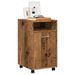 Armoire avec roues vieux bois 33x38x60 cm bois d'ingénierie - Photo n°1