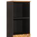 Armoire bain marron et noir 38x33,5x160 cm bois massif manguier - Photo n°8