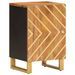 Armoire bain marron et noir 38x33,5x58 cm bois massif manguier - Photo n°1