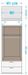 Armoire Blanche et Chêne de Sonoma 2 portes battantes 2 tiroirs Kaze 2 - Photo n°2