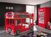 Armoire cabine téléphonique 2 portes bois rouge Londres L 90 cm - Photo n°4