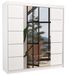 Armoire chambre adulte 2 portes coulissantes DALIA 200 cm avec miroir - Photo n°1