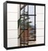 Armoire chambre adulte 2 portes coulissantes DALIA 200 cm avec miroir - Photo n°1