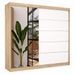 Armoire chambre adulte 2 portes coulissantes OLIVIA 200 cm avec miroir - Photo n°1