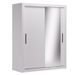 Armoire chambre adulte DIVA 160 cm – 2 portes coulissantes dont 1 avec miroir - Photo n°1