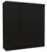 Armoire chambre adulte noir 3 portes coulissantes Kamia 200 cm - Photo n°1