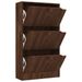 Armoire chaussures 3 portes Chêne marron 59x24x105 cm - Photo n°1